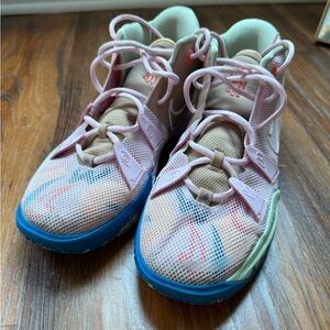Nike Kids Pink and Blue Sneakers